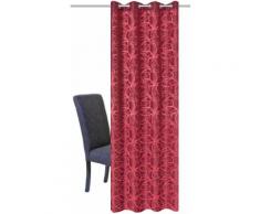 HOME WOHNIDEEN Vorhang LENNY, HxB: 245x140, Dekostoff Jacquardgemustert rot Wohnzimmergardinen Gardinen nach Räumen Vorhänge