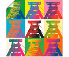 Artland Wandbild Förderturm Pop art bunt Kunstdrucke Bilder Bilderrahmen Wohnaccessoires
