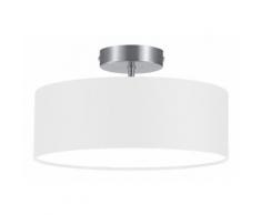 TRIO Leuchten Deckenleuchte HOTEL, E14, Deckenlampe Ø 30 cm mit Stoff-Schirm weiß Deckenleuchten Lampen sofort lieferbar