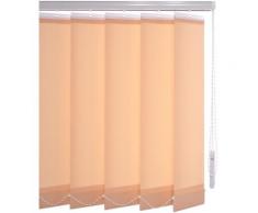 Liedeco Lamellenvorhang Vertikalanlage 127 mm beige Lamellen Rollos Jalousien