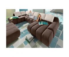 INOSIGN Wohnlandschaft, braun, dunkelbraun/creme
