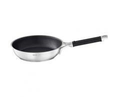 RÖSLE Bratpfanne SILENCE PRO, Edelstahl 18/10, (1 tlg.), Universalpfanne mit kratzfester Premium-Antihaftversiegelung ProResist, Silikongriff, spülmaschinen-, backofen- und induktionsgeeignet silberfarben Bratpfannen Pfannen Haushaltswaren