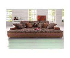 Nova Via Big-Sofa Haiti, wahlweise mit Kaltschaum (140kg Belastung/Sitz) und RGB-LED-Beleuchtung, in verschiedenen Größen erhältlich braun XXL Sofas Couches Wohnzimmer