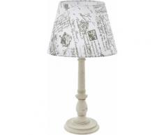 EGLO,Tischleuchte LARACHE 1 weiß Lampen und Leuchten Arbeitszimmer Büro Landhaus Charme
