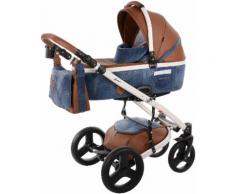 knorr-baby Kombi-Kinderwagen Set, »K-One Jeans, blue jeans«, Unisex, blue jeans