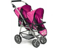 CHIC2000 Puppen-Zwillingsbuggy Vario navy-pink pink Kinder Ab 3-5 Jahren Altersempfehlung