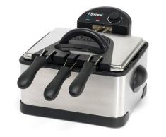 bestron Fritteuse DF402B, 2000 Watt silberfarben Haushaltsgeräte Elektrogeräte