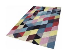 Teppich Rainbow Triangel Esprit rechteckig Höhe 5 mm handgewebt, blau, Neutral, blau