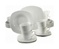 CreaTable Kombiservice "Amelie" (30-tlg) Porzellan, weiß, weiß