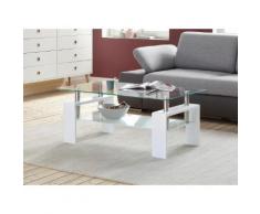 Paroli Couchtisch weiß Glas-Couchtische Glastisch Tische Tisch