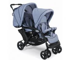 CHIC4BABY Geschwisterwagen Duo, hellblau blau Kinder Kinderwagen Buggies