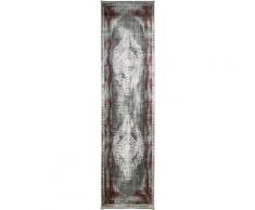 RESITAL The Voice of Carpet Läufer Style 5860, rechteckig, 8 mm Höhe, Teppich-Läufer, Kurzflor, gewebt, Orient-Optik, mit Fransen rot Teppichläufer Teppiche und Diele Flur