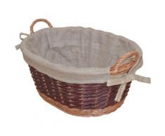 Aufbewahrungskorb, beige, natur-braun