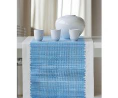 Tischläufer, 3033 Loft Bambusmatte, APELT (1-tlg.) blau Tischläufer Tischwäsche Tischdecken