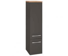 Held Möbel Midischrank Davos, grau, grafit/grau