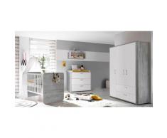 Babyzimmer-Komplettset Aarhus (Set, 3-tlg) grau Baby Babyzimmer Babymöbel-Serien Babymöbel Schlafzimmermöbel-Sets