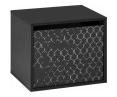 Schuhbank Iven Iven, schwarz, schwarz graphit-Print