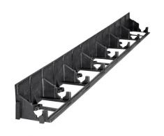 indoba Rasenkante, Set, 8 Stk., inkl. 38 Erdnägel schwarz Rasenkante Rasen- Beetbegrenzung Gartendekoration Gartenmöbel Gartendeko