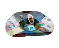 GILDE Dekoschale Patchwork bunt Dekoschalen Dekotabletts Deko Wohnaccessoires
