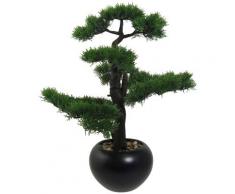 Creativ green Kunstpflanze Bonsai Zeder (1 Stück) grün Künstliche Zimmerpflanzen Kunstpflanzen Wohnaccessoires