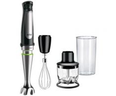 Braun Stabmixer MQ7025X Multi Quick 7, 1000 W, mit Schneebesen, 350ml Zerkleinerer, 600ml Mixbecher grau Mixer Zerkleinerer Haushaltsgeräte