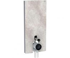 GEBERIT Vorwandelement WC Monolith, (Komplett-Set), Wasseranschluss hinten mittig, für Stand-WC 114cm grau Sanitärtechnik Bad Sanitär