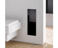 Emco Schrankmodule Asis 2.0 Bürstengarnitur-Modul Unterputz, schwarz (497 mm) Badaccessoires