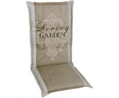 GO-DE Sesselauflage, 2er Set, 108 x 50 cm, mittel beige Gartenstuhlauflagen Gartenmöbel-Auflagen Gartenmöbel Gartendeko Sesselauflage
