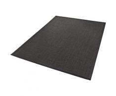 Dekowe Sisalteppich Mara S2 mit Bordüre, Wunschmaß, rechteckig, 5 mm Höhe, Flachgewebe, Obermaterial: 100% Sisal, Wohnzimmer grau Teppiche