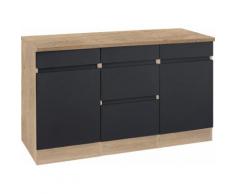 OPTIFIT Unterschrank Roth, Breite 150 cm grau Unterschränke Küchenschränke Küchenmöbel Schränke
