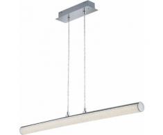 TRIO Leuchten LED Pendelleuchte Emila, LED-Board, Warmweiß, Fernbedienung,integrierter Dimmer,RGBW-Farbwechsler silberfarben LED-Lampen LED-Leuchten Lampen sofort lieferbar