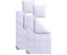 Traumecht Federbettdecke + Kopfkissen Traumecht, (Spar-Set, 4 tlg.), mit 8 cm hohen Innen- & Außenstege weiß Allergiker Bettdecke Bettdecken Bettdecken, Unterbetten