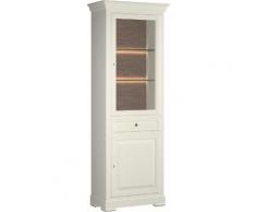 SELVA Vitrine Constantia Modell 7509/7510 wahlweise mit oder ohne Beleuchtung, beige, elfenbeinfarbig
