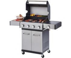 KONIFERA Gasgrill Torino, BxTxH: 133x53x88 cm silberfarben Garten Balkon