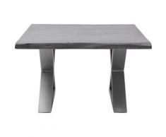 MCA furniture Couchtisch Cartagena, Massivholz mit Baumkante und natürlichen Rissen Löchern grau Couchtische Tische Möbel sofort lieferbar