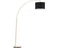 Brilliant Leuchten Bogenlampe Clarie, E27, 1 St., Textil steht für Gemütlichkeit und Harmonie schwarz Bogenlampen Stehleuchten Lampen