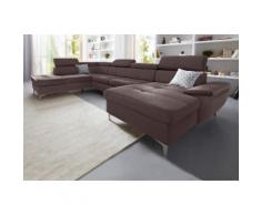 exxpo - sofa fashion Wohnlandschaft, braun, braun
