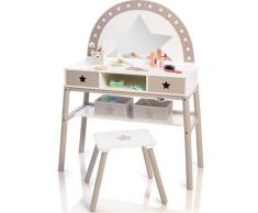 MUSTERKIND Schminktisch Malva, weiß/warmgrau weiß Kinder Kindertische Kindermöbel Tisch