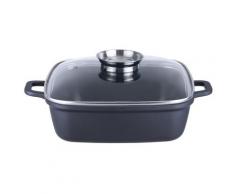 Kopf Bräter Santorin, Aluminiumguss, aus Aluguss, Induktion, 5 Liter schwarz Töpfe Haushaltswaren