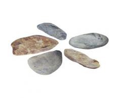 MySpotti Duscheinlage Klebefliese stepon Kieselsteine, (Set, 5 tlg.), Antirutsch-Aufkleber beige Duscheinlagen Duschen Bad Sanitär