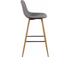 andas Barhocker Willy (Set, 2 Stück) grau Barmöbel Küchenmöbel Hocker