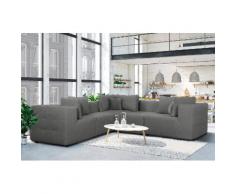 Places of Style Ecksofa Novum, grau, Neutral, grau