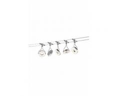 TRIO Leuchten LED Deckenstrahler RENNES, silberfarben, chromfarben-weiß