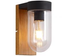 Brilliant Leuchten Cabar Außenwandleuchte holz dunkel/schwarz, braun, holz dunkel/schwarz
