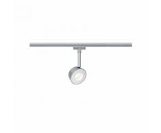 Paulmann Schienensystem-Leuchten URail LED Spot Pellet Chrom matt/Weiß dimmbar 4W silberfarben Schienensysteme und Seilsysteme Deckenleuchten Lampen Leuchten