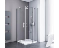 Schulte Eckdusche Alexa Style 2.0, mit Drehtür silberfarben Duschkabinen Duschen Bad Sanitär
