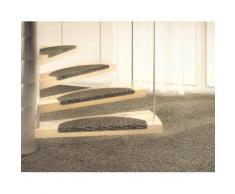 Dekowe Stufenmatte Mara S2, halbrund, 5 mm Höhe, 100% Sisal, große Farbauswahl, auch als Set mit 15 Stück erhältlich grau Stufenmatten Teppiche