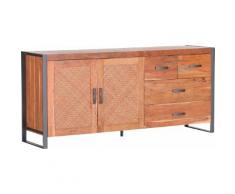 Gutmann Factory Sideboard Alvara, Fronten mit Rattan Geflecht beige Sideboards Kommoden