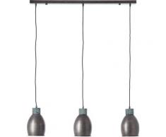 Brilliant Leuchten Pendelleuchte Lapas, E27, Vintage, Metall, 3 x 28W, H: 130cm, höhenverstellbar schwarz Deckenleuchten SOFORT LIEFERBARE Lampen
