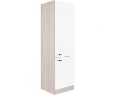 OPTIFIT Hochschrank Elm, weiß, weiß/akaziefarben